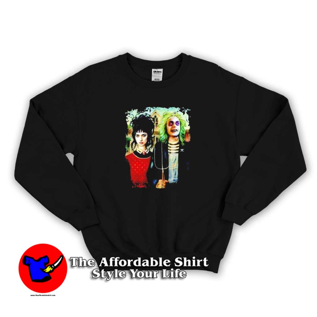 Vintage American Beetlejuice Gothic and Lydia Sweater 510x510 image Vintage American Beetlejuice Gothic and Lydia Sweater 510x510 American Beetlejuice Gothic and Lydia Sweatshirt On Sale