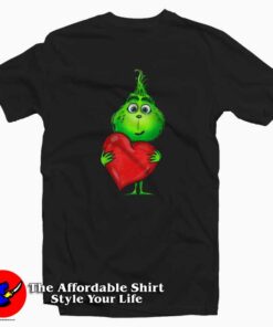 Cute Baby Grinch Love Heart Christmas T-shirt