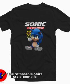 Cute Baby Sonic The Hedgehog Movie T-shirt