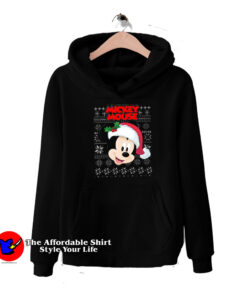 Cute Mickey Mouse Santa Christmas Hoodie