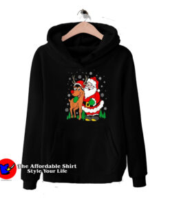 Cute Santa Christmas Vintage Unisex Hoodie