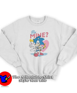 Cute Sonic Be Mine Cupid Funny Sweatshirt