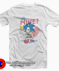 Cute Sonic Be Mine Cupid Funny Tshirtr