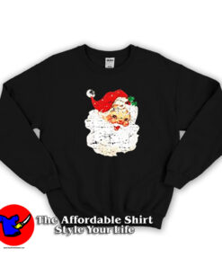 Distressed Vintage Santa Claus Sweatshirt