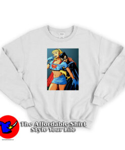 Funny Batgirl Grab Boobs Sexy Supergirl Sweatshirt