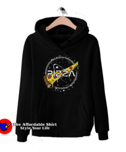 Funny Slice Of Pizza Nasa Parody Hoodie