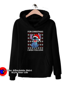I Wish You Love Lilo and Stitch Christmas Hoodie