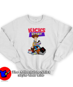 Kicks Story Funny Catoon Parody Sweatshirt