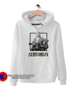 Kurt Cobain Black & White Guitar Photo Hoodie