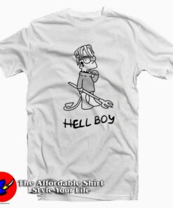 Lil Peep Bart Simpson Hell Boy Cute Tshirt