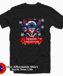 Merry Christmas Lilo and Stitch Disney T-shirt