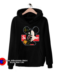 Mickey Mouse Disney Cartoon Camuflage Hoodie