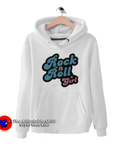 Official Rock n Roll Girl White Unisex Hoodie
