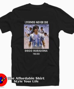 Rip Diego Maradona Legend Football T-shirt