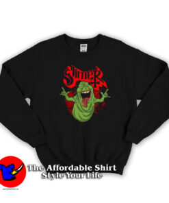Slimer Ghostbusters Heavy Metal Parody Sweatshirt