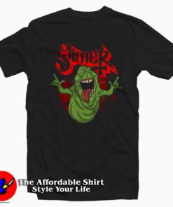 Slimer Ghostbusters Heavy Metal Parody T-shirt