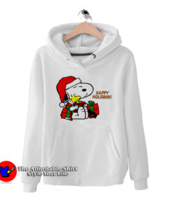 Snoopy Woodstock Peanuts Happy Holidays Hoodie