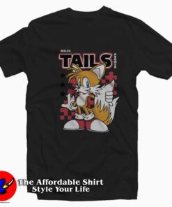 Sonic Miles Tails Prower Charcoal T-shirt