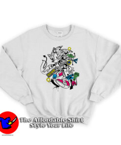Cool Sonic the Hedgehog Graffiti Sweatshirt