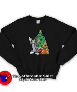 Tom And Jerry Playing Around Christmas Sweatshirt