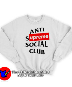 Anti Supreme Social Club Parody Sweatshirt