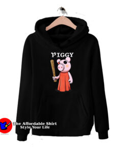 Baseball Bat Piggy Character Unisex Hoodie