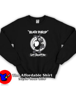 Black Phillip From The Witch Horror Cartoon Sweatshirt