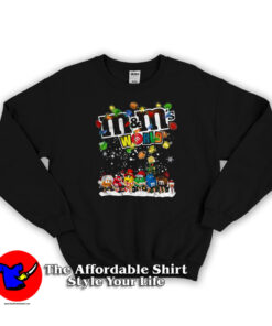 Christmas Lights M&M's World Cartoon Sweatshirt
