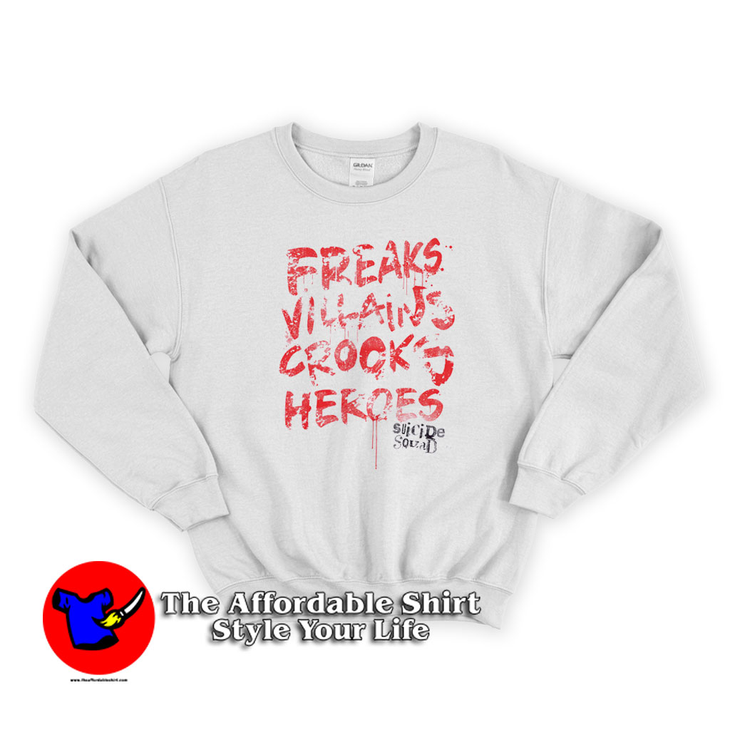 DC Comics Suicide Squad Freaks Villains Sweater 510x510 image DC Comics Suicide Squad Freaks Villains Sweater 510x510 DC Comics Suicide Squad Freaks Villains Sweatshirt On Sale