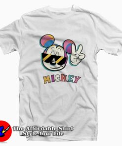 Cute Disney Mickey Mouse Eyeglasses T-shirt