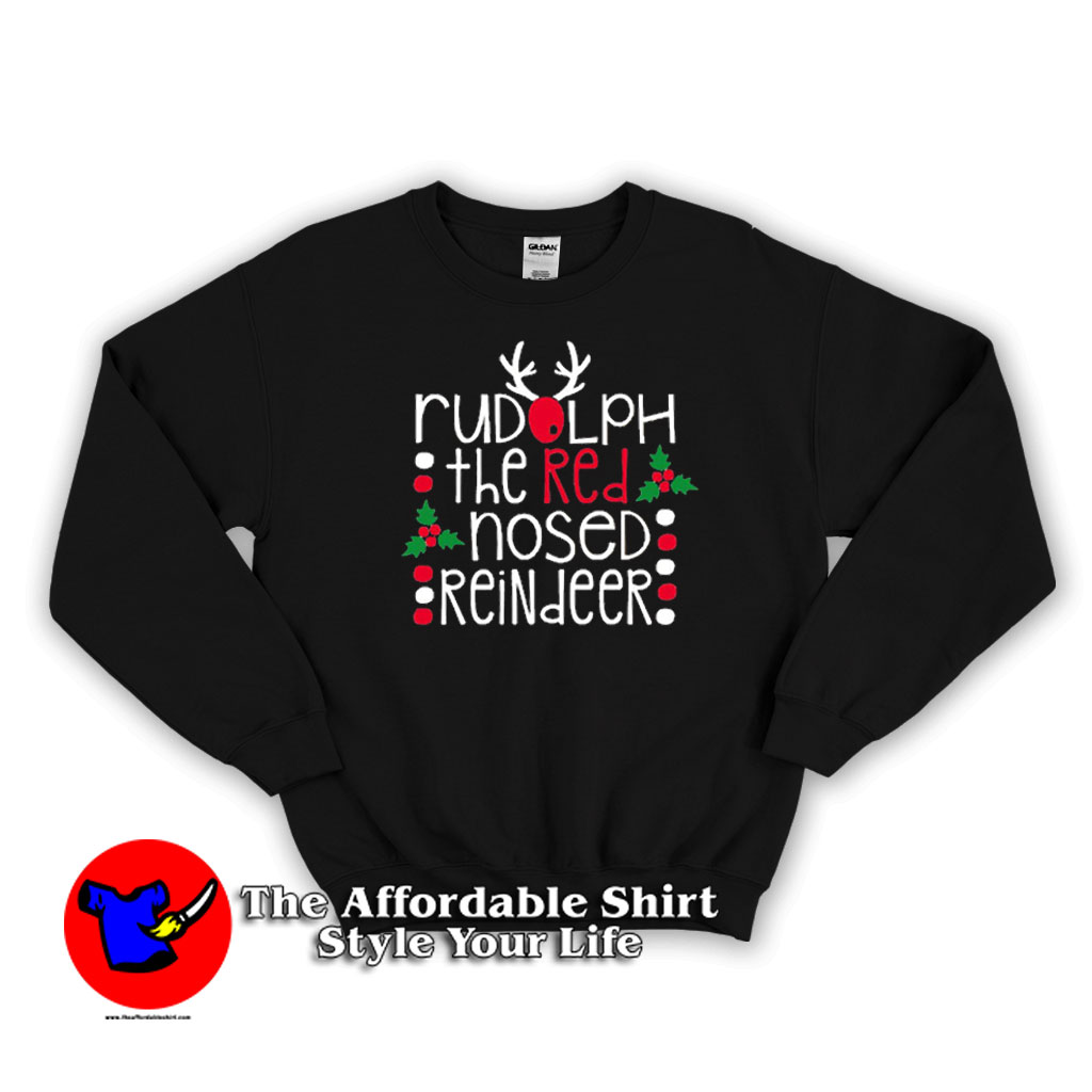 Rudolph the Red Nosed Reindeer Christmas Sweater 510x510 image Rudolph the Red Nosed Reindeer Christmas Sweater 510x510 Rudolph the Red Nosed Reindeer Christmas Sweatshirt On Sale