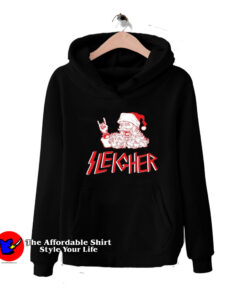 Sleigher Santa Heavy Metal Christmas Hoodie