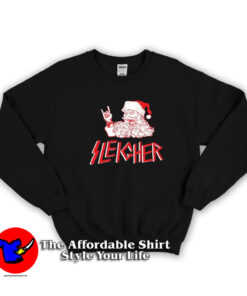 Sleigher Santa Heavy Metal Christmas Sweatshirt