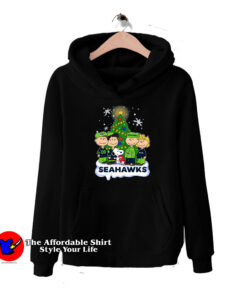 Snoopy Peanuts Seattle Seahawks Christmas Hoodie