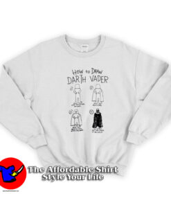 Star Wars How To Draw Darth Vader Sweatshirt