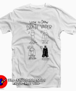 Star Wars How To Draw Darth Vader Tshirt