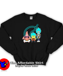 Super Saiyan SpongeBob Patrick Funny Sweatshirt