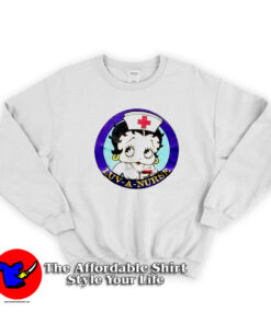 Vintage Betty Boop Luv A Nurse Cute Sweatshirt