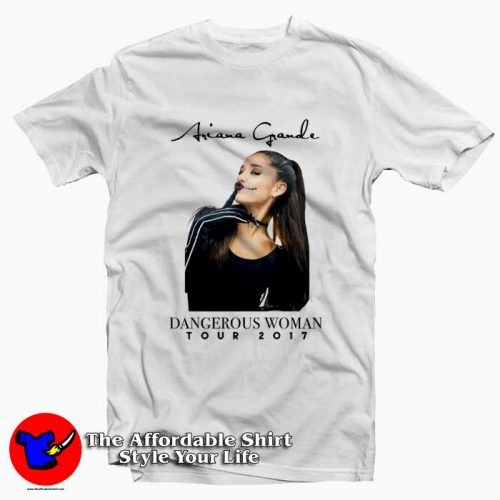 Ariana Grande Tour Dangerous Smilley Tshirt 500x500 Ariana Grande Tour Dangerous Smilley T shirt On Sale