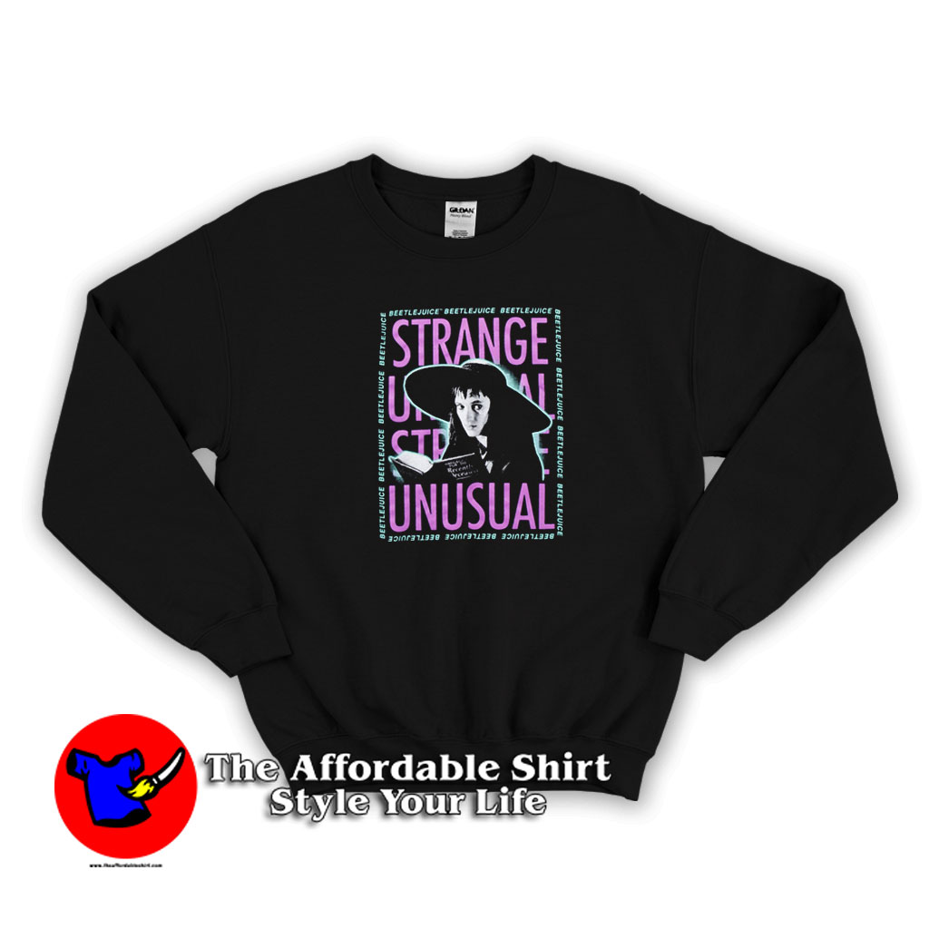 Beetlejuice Strange Unusual Girls Beetlejuice Strange Unusual Sweatshirt 510x510 image Beetlejuice Strange Unusual Girls Beetlejuice Strange Unusual Sweatshirt 510x510 Beetlejuice Strange & Unusual Girls Sweatshirt On Sale