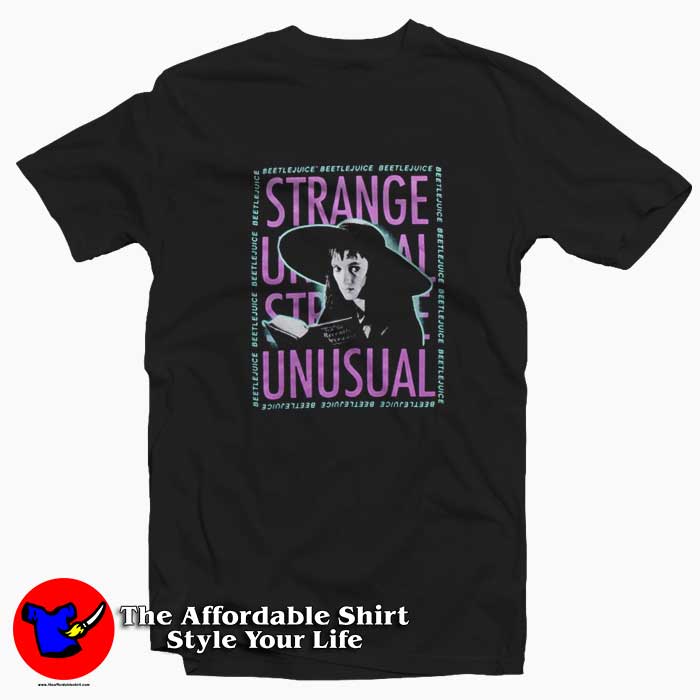 Beetlejuice Strange Unusual Girls T Shirt 510x510 image Beetlejuice Strange Unusual Girls T Shirt 510x510 Beetlejuice Strange & Unusual Girls T shirt On Sale