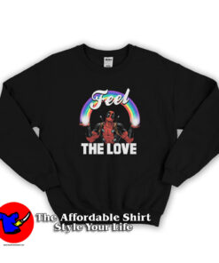 Deadpool Feel The Love Marvel Comics Sweatshirt