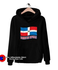 Dominican Republic Flag Distressed Pride Hoodie
