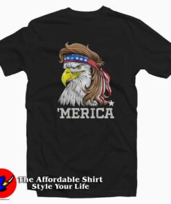 Merica Bald Eagle Patriotic Funny T-shirt
