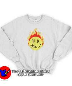Palm Angels Flame Burning Head Sweatshirt