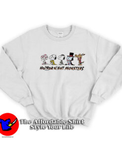 Snoopy Gank Horror Night Monsters Halloween Sweatshirt