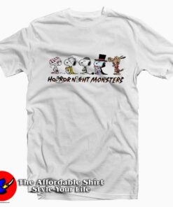 Snoopy Gank Horror Night Monsters Halloween T-shirt