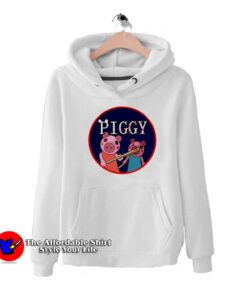 Cartoon Horror Piggy Adult Unisex Hoodie