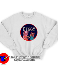 Cartoon Horror Piggy Adult Unisex Sweatshirt