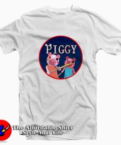 Cartoon Horror Piggy Adult Unisex T-shirt